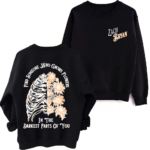 Grows Flowers Round Neck Sweatshirt