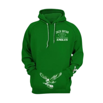 Zach Bryan Green Eagle Hoodie