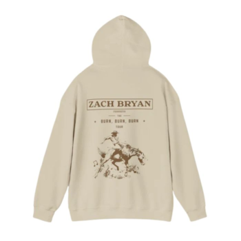 Zach Bryan Signature Pale Silver Hoodie