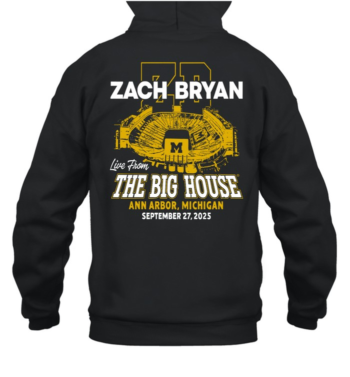Zach Bryan The Big House Black Hoodie