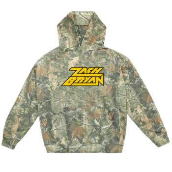 Zach Bryan Tour Logo Camo Hoodie