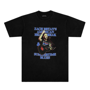 Summertime Blues Black Tee