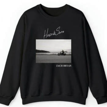 Zach Bryan Heading South Black Crewneck