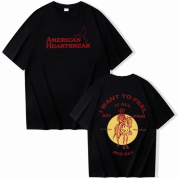 Zach Bryan American Heartbreak Black Shirt