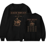 Zach Bryan The Burn Burn Burn Tour Black Sweatshirt