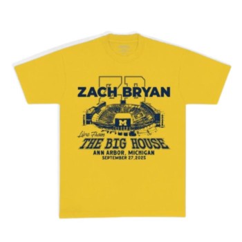 Zach Bryan Go Blue T-Shirt in Yellow – Premium Streetwear