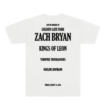 Zach Bryan Golden Gate Park Tour Tee