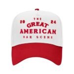 Bar Scene Red and White Hat
